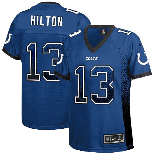 Women's Elite T.Y. Hilton Nike Jersey Royal Blue - #13 Drift Fashion NFL Indianapolis Colts